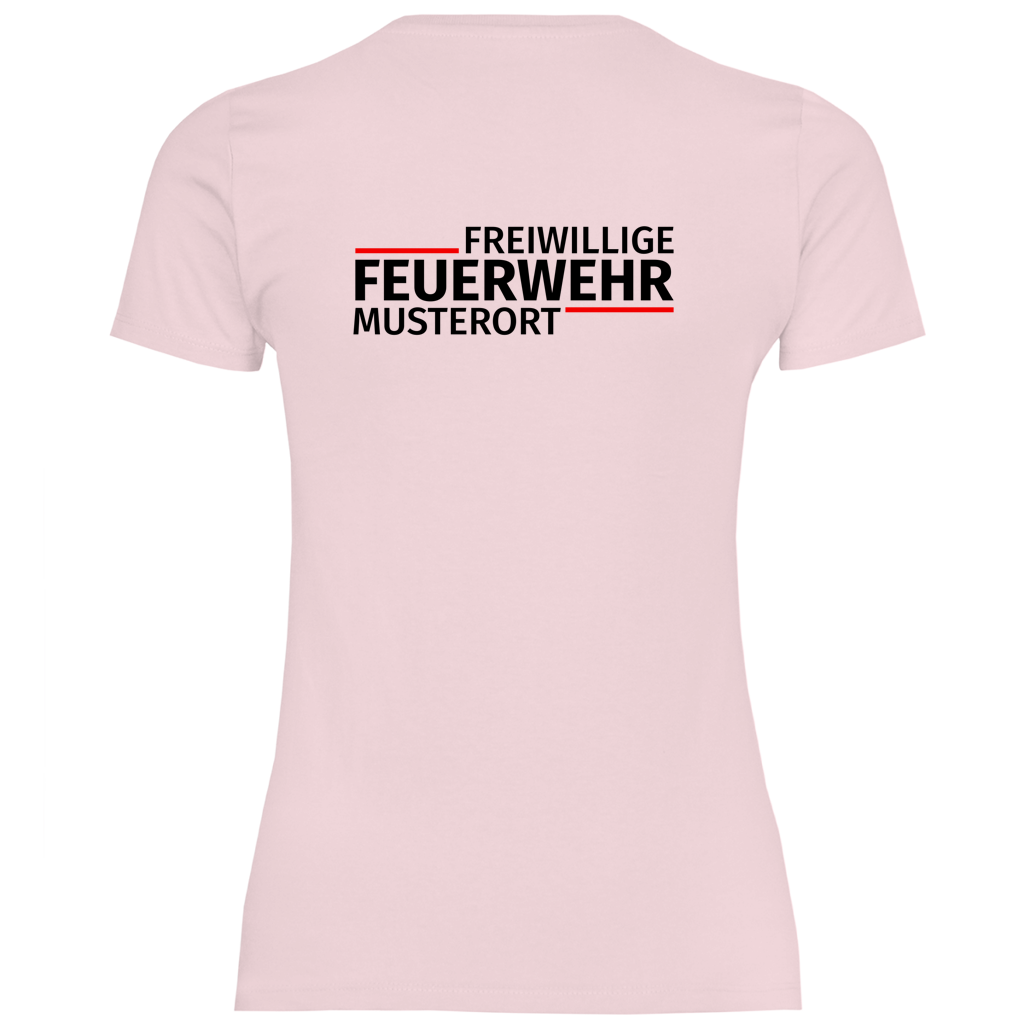 Damen T-Shirt - Modern Freiwillige Feuerwehr [Personalisierbar]