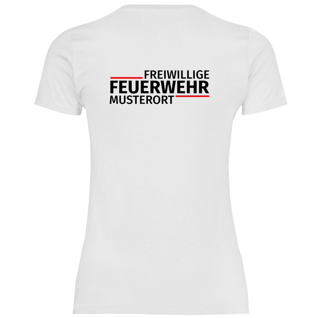 Damen T-Shirt - Modern Freiwillige Feuerwehr [Personalisierbar]