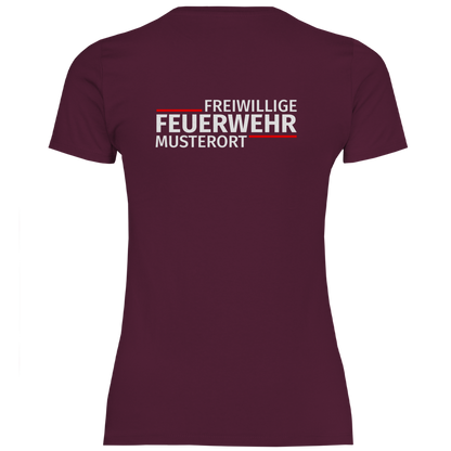 Damen T-Shirt - Modern Freiwillige Feuerwehr [Personalisierbar]