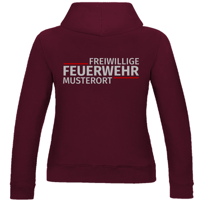 Damen Hoodie - Modern Freiwillige Feuerwehr [Personalisierbar]