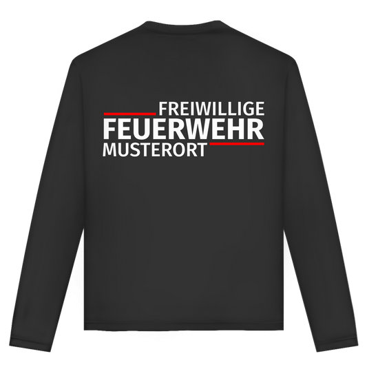 Unisex Langarmshirt - Modern Freiwillige Feuerwehr [Personalisierbar]
