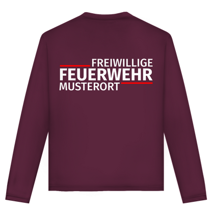 Unisex Langarmshirt - Modern Freiwillige Feuerwehr [Personalisierbar]