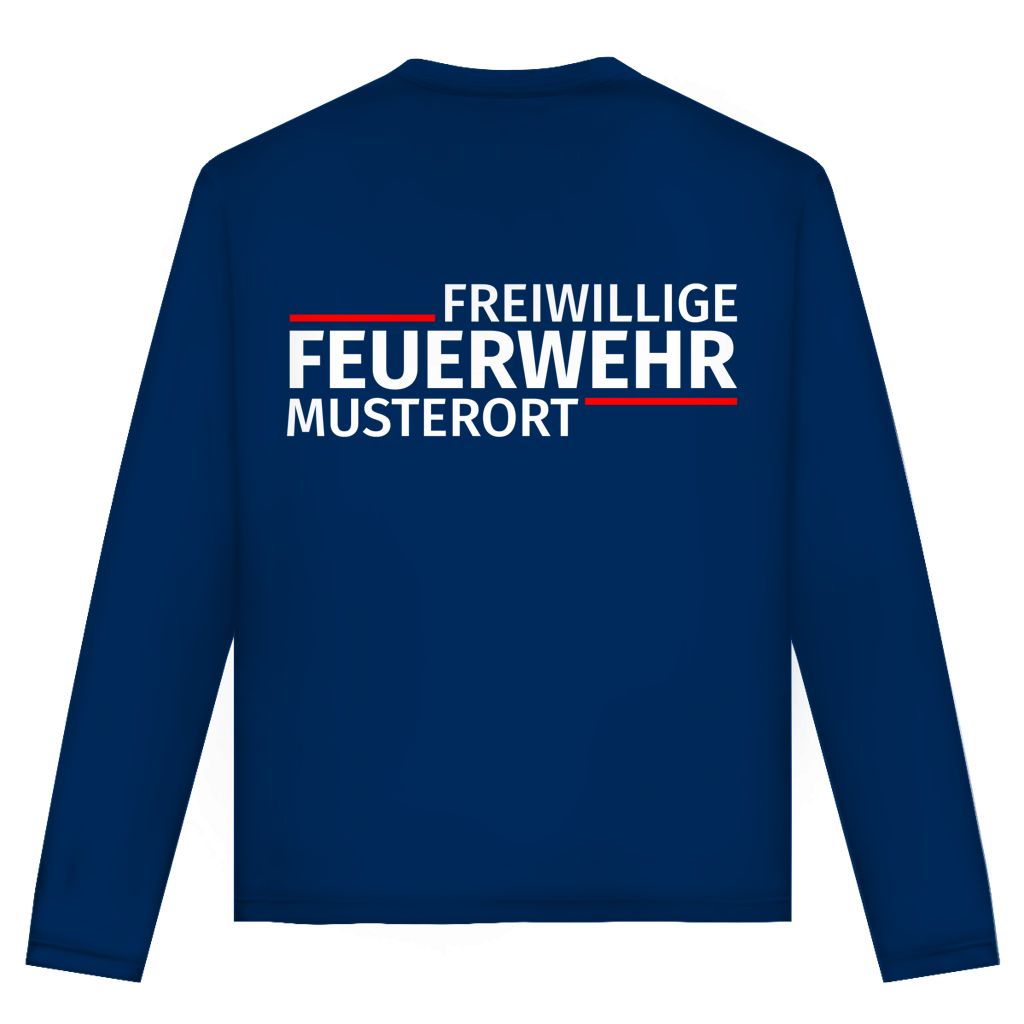 Unisex Langarmshirt - Modern Freiwillige Feuerwehr [Personalisierbar]