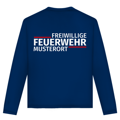 Unisex Langarmshirt - Modern Freiwillige Feuerwehr [Personalisierbar]