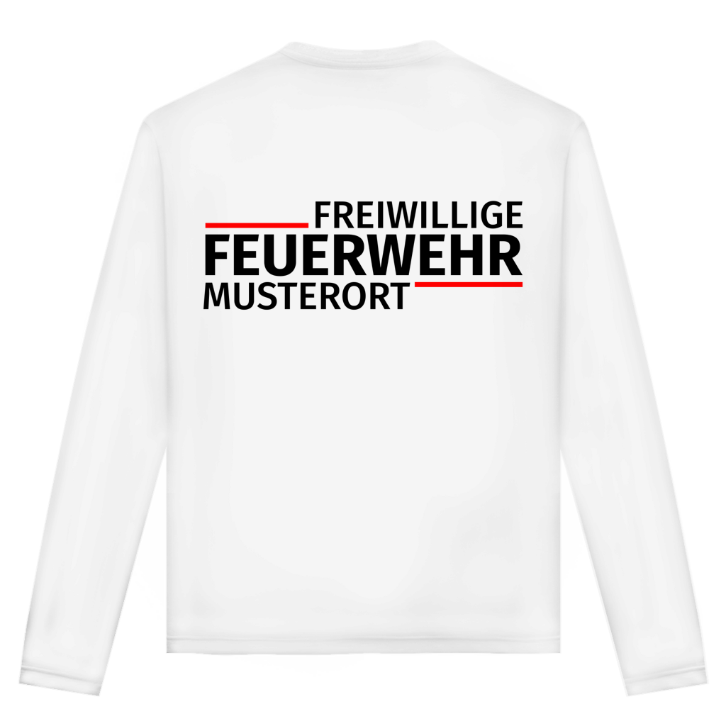 Unisex Langarmshirt - Modern Freiwillige Feuerwehr [Personalisierbar]