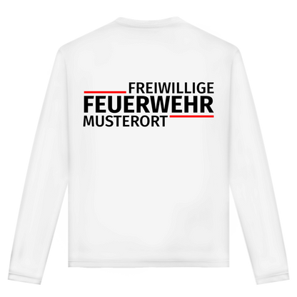 Unisex Langarmshirt - Modern Freiwillige Feuerwehr [Personalisierbar]