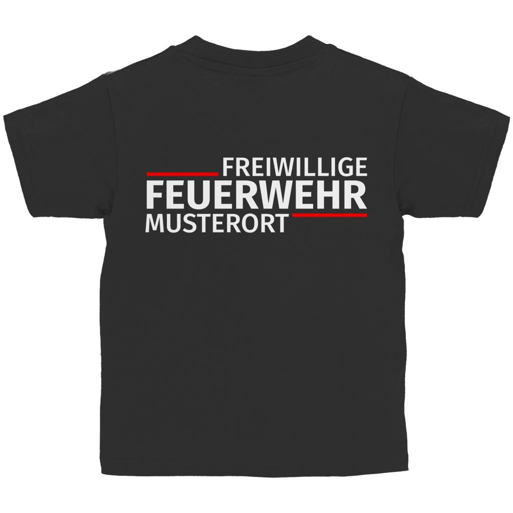 Kinder T-Shirt - Modern Freiwillige Feuerwehr [Personalisierbar]