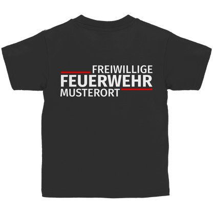 Kinder T-Shirt - Modern Freiwillige Feuerwehr [Personalisierbar]
