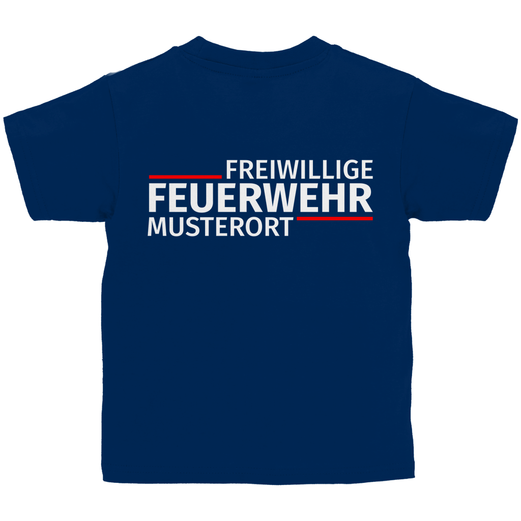 Kinder T-Shirt - Modern Freiwillige Feuerwehr [Personalisierbar]