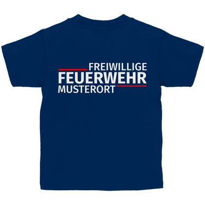 Kinder T-Shirt - Modern Freiwillige Feuerwehr [Personalisierbar]