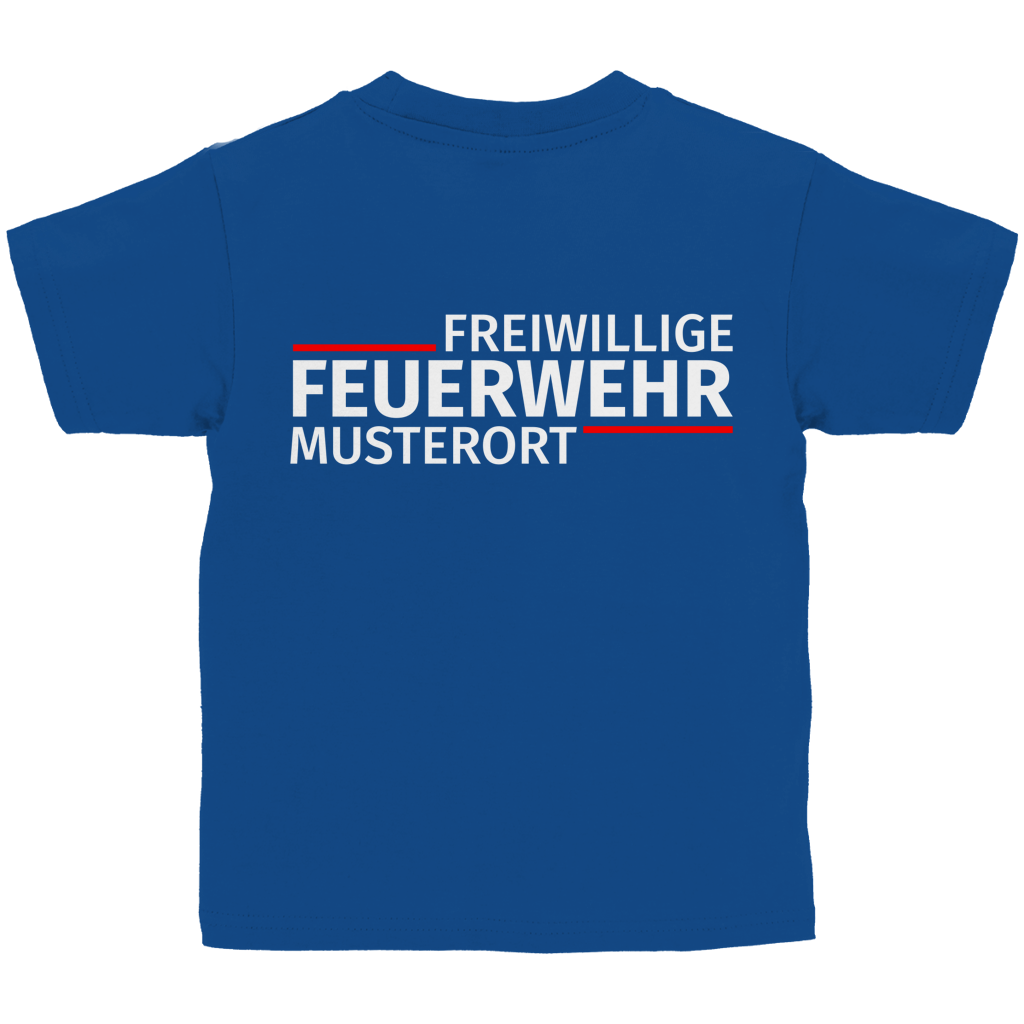 Kinder T-Shirt - Modern Freiwillige Feuerwehr [Personalisierbar]