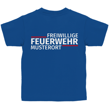 Kinder T-Shirt - Modern Freiwillige Feuerwehr [Personalisierbar]