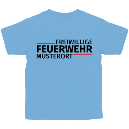 Kinder T-Shirt - Modern Freiwillige Feuerwehr [Personalisierbar]