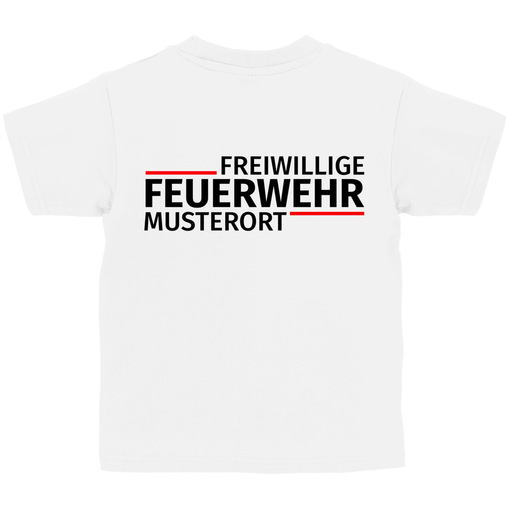 Kinder T-Shirt - Modern Freiwillige Feuerwehr [Personalisierbar]