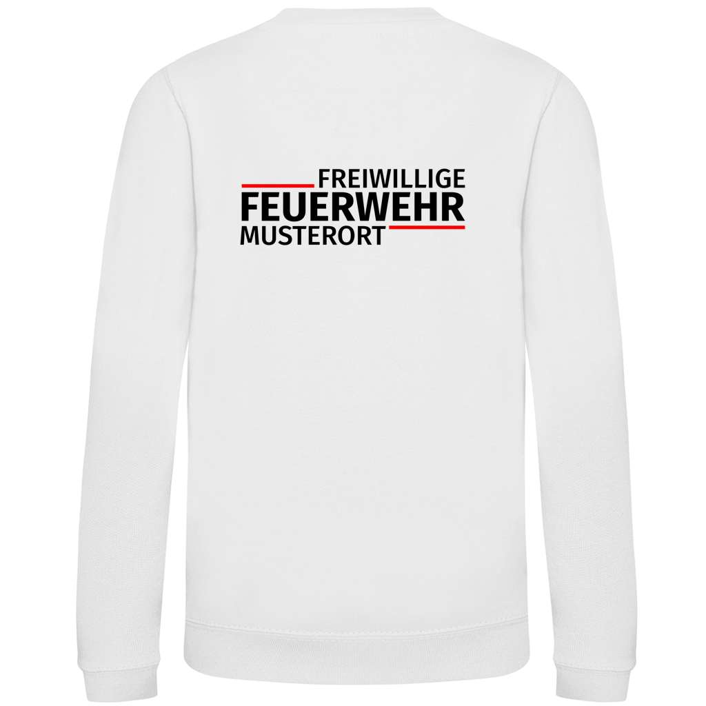 Kinder Sweatshirt - Modern Freiwillige Feuerwehr [Personalisierbar]