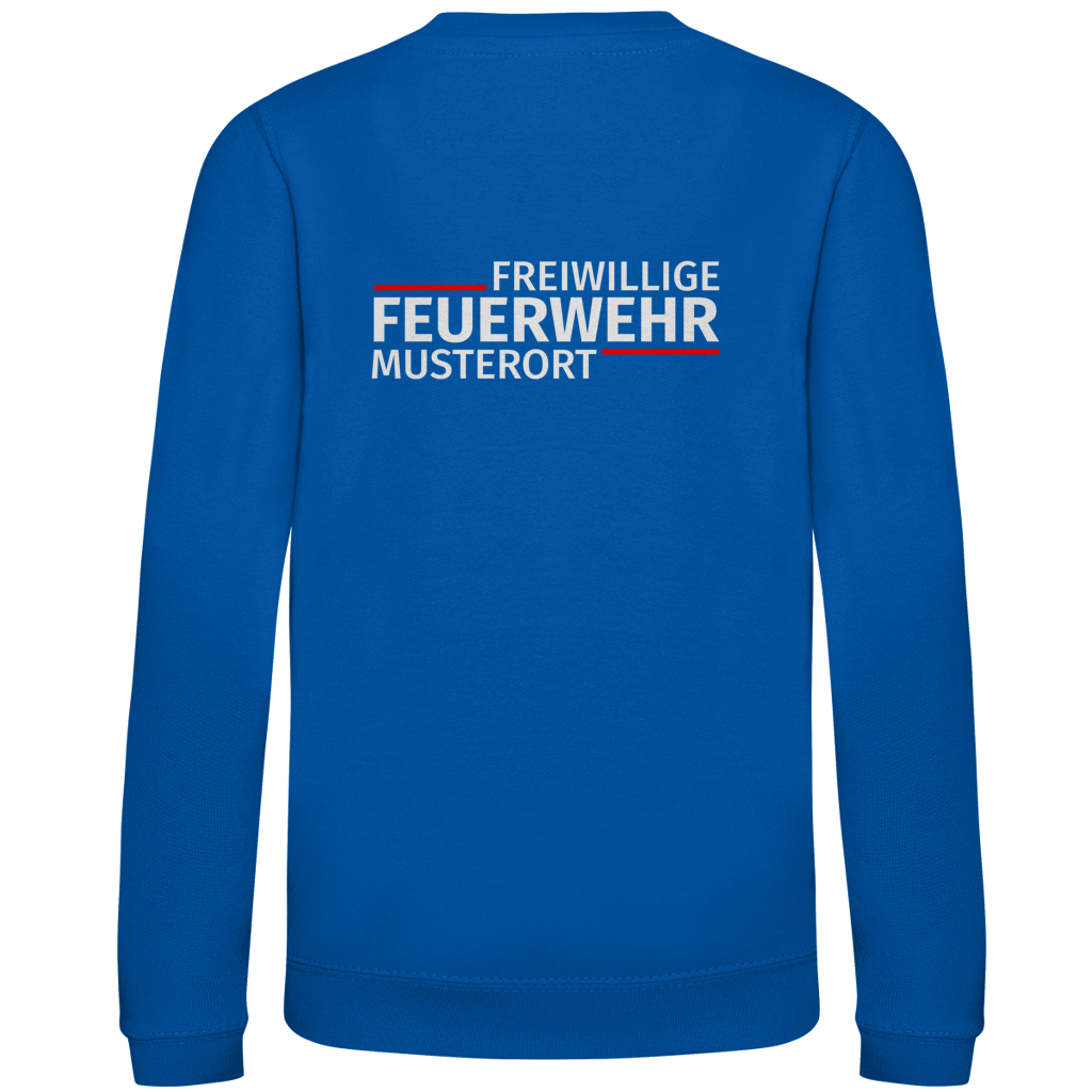 Kinder Sweatshirt - Modern Freiwillige Feuerwehr [Personalisierbar]