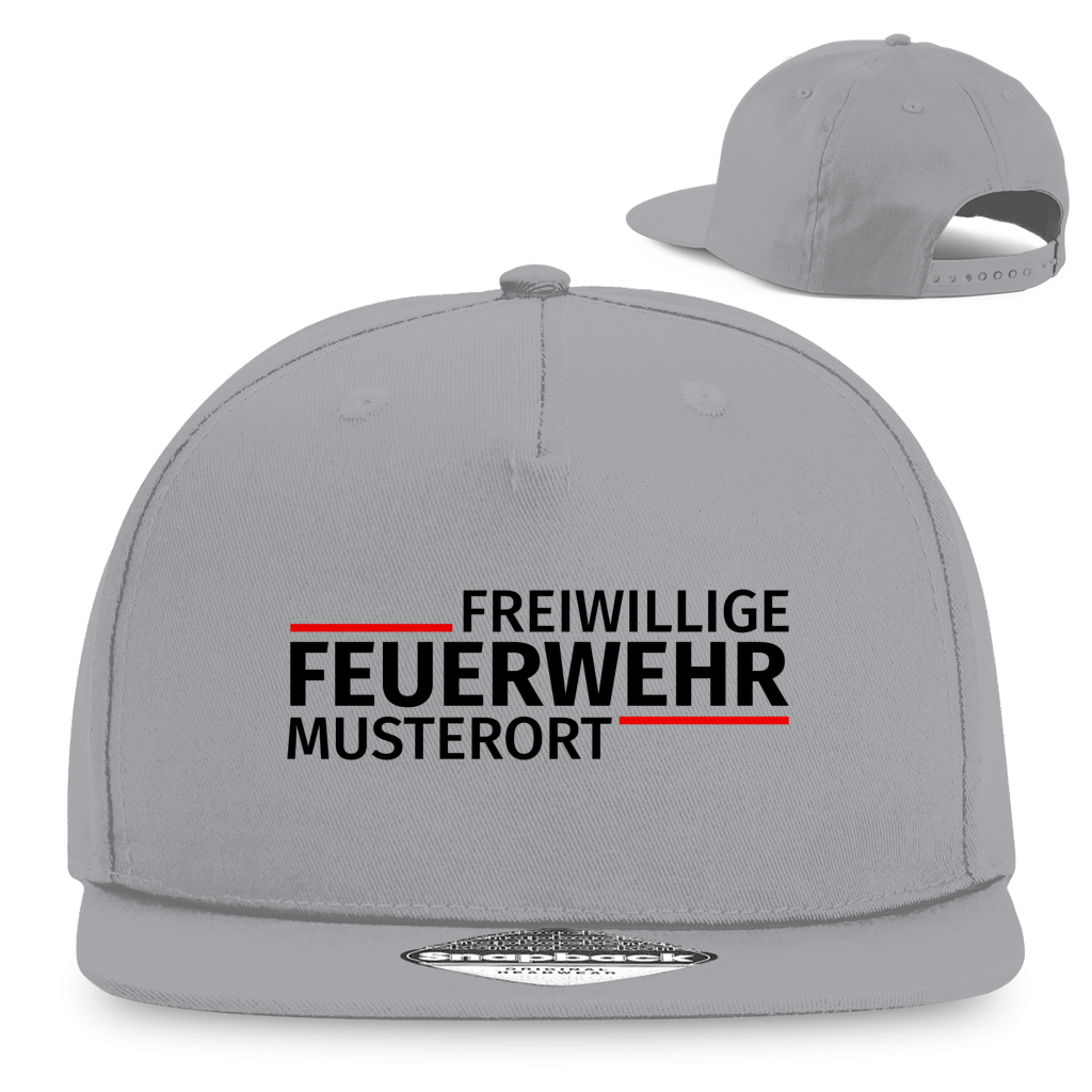 Snapback Rapper Cap - Modern Freiwillige Feuerwehr [Personalisierbar]