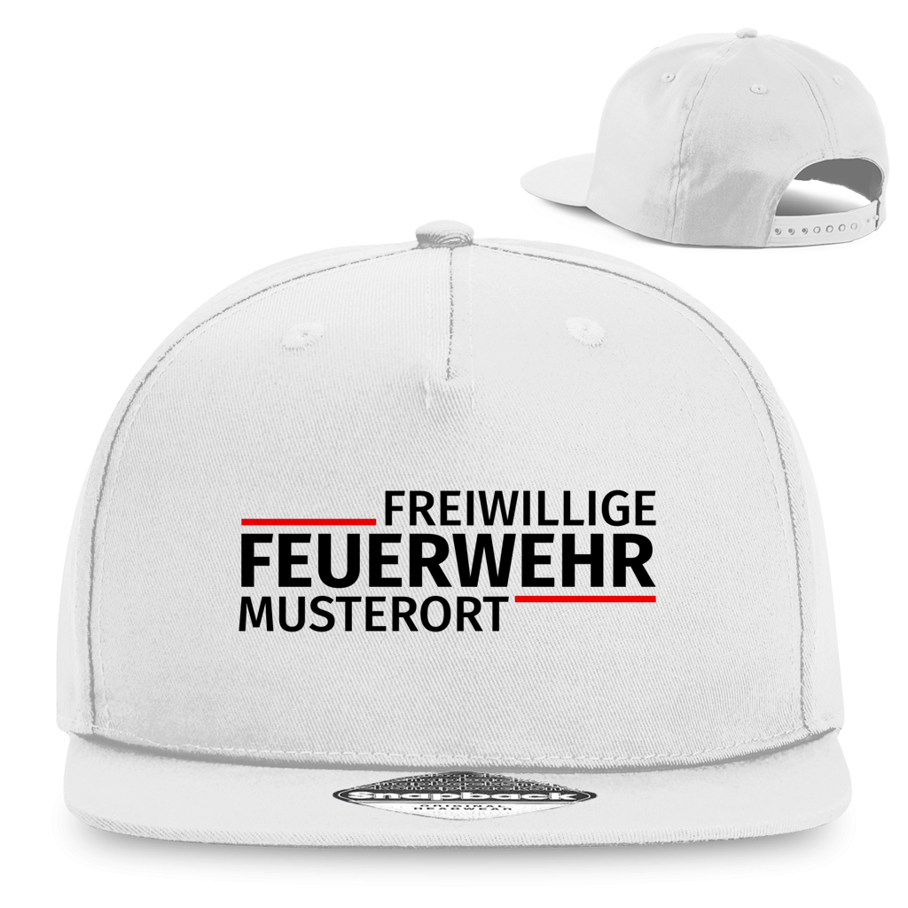 Snapback Rapper Cap - Modern Freiwillige Feuerwehr [Personalisierbar]