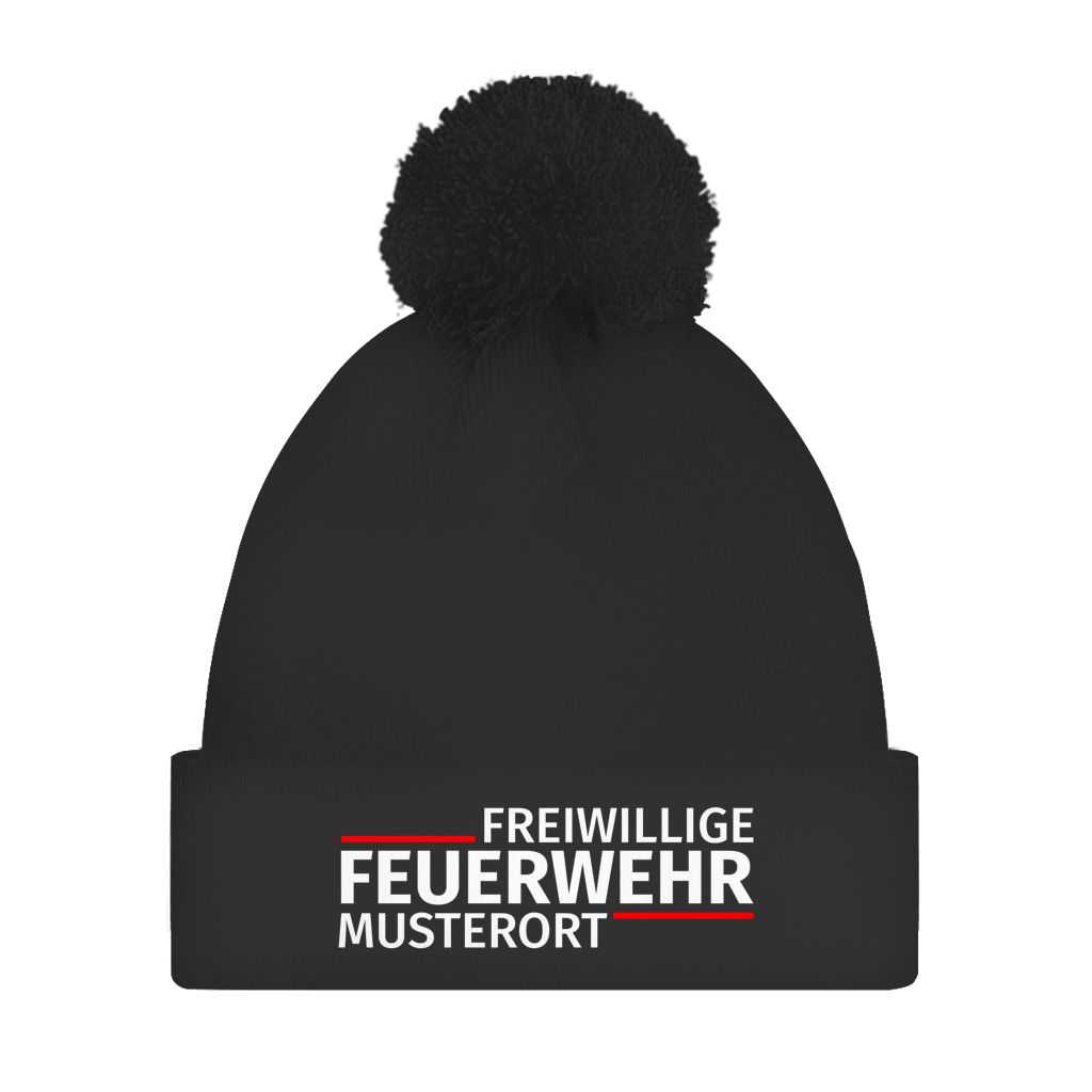 Bommelmütze - Modern Freiwillige Feuerwehr [Personalisierbar]