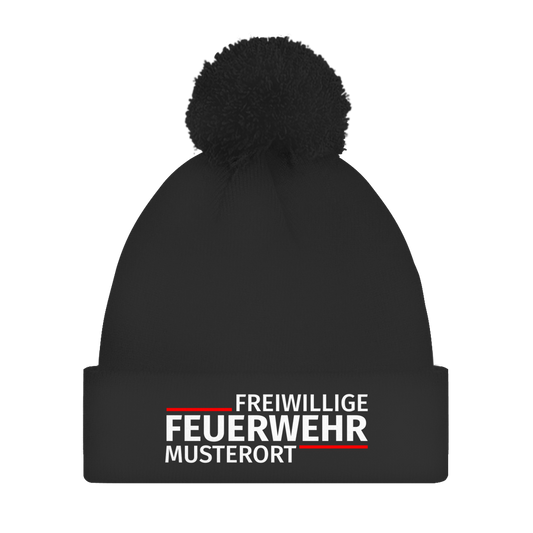 Bommelmütze - Modern Freiwillige Feuerwehr [Personalisierbar]