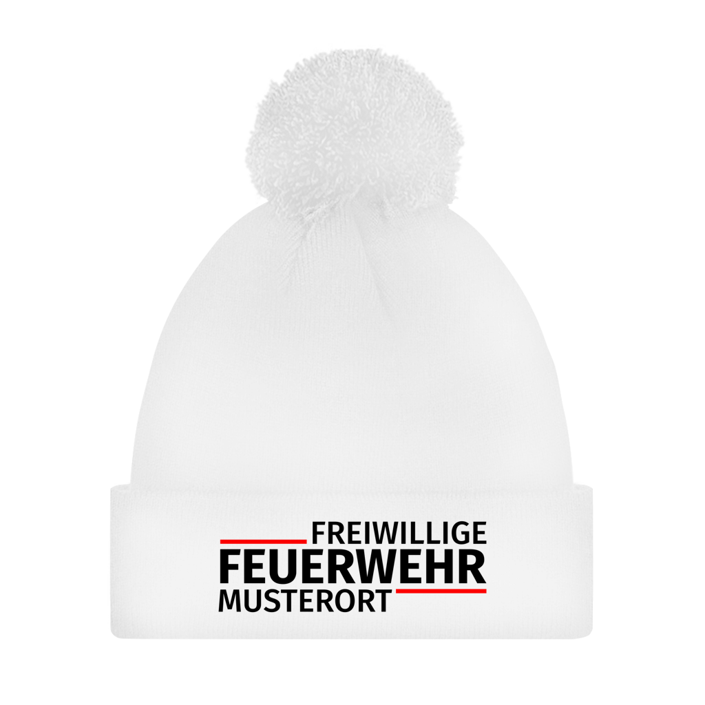 Bommelmütze - Modern Freiwillige Feuerwehr [Personalisierbar]