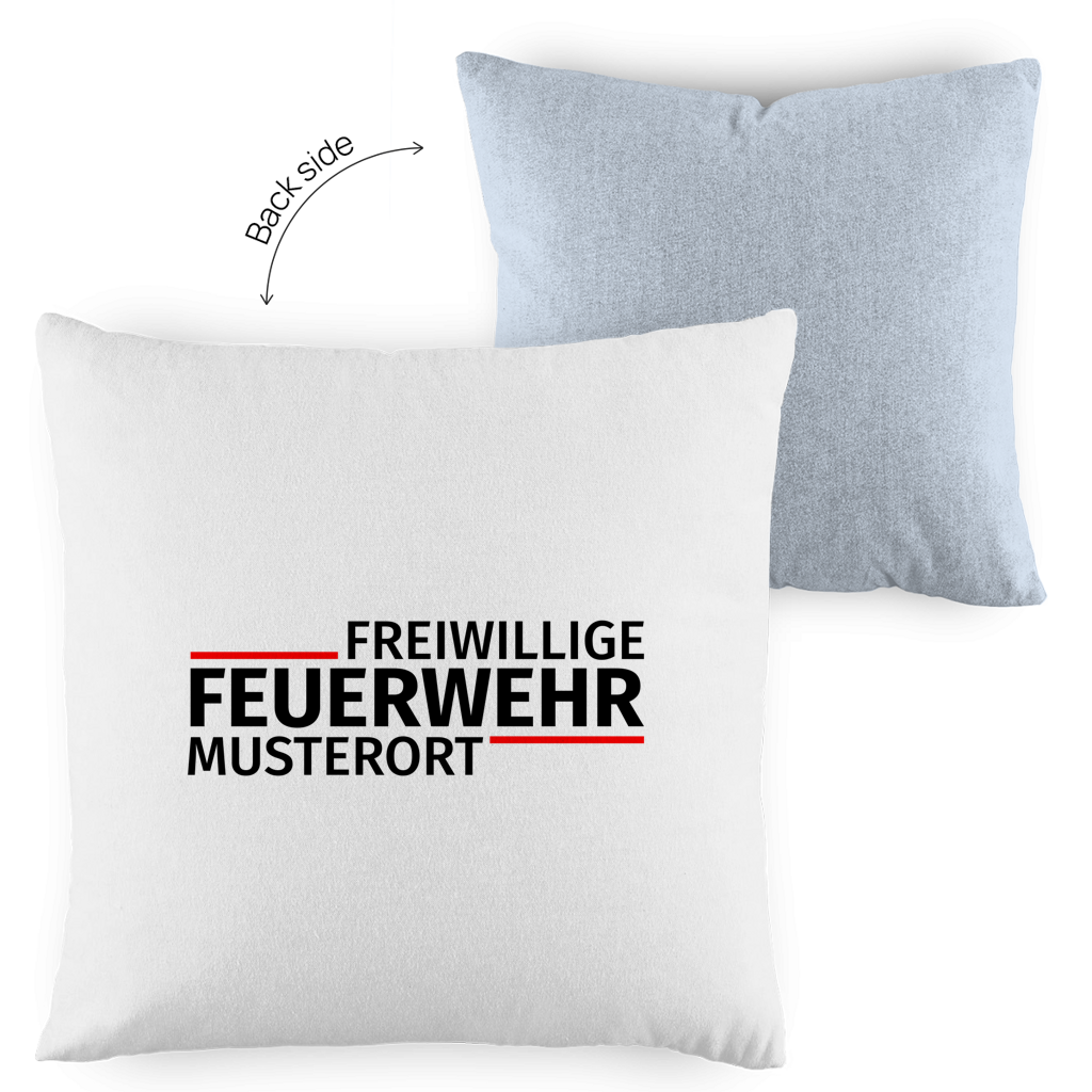 Kopfkissen zweifarbig - Modern Freiwillige Feuerwehr [Personalisierbar]