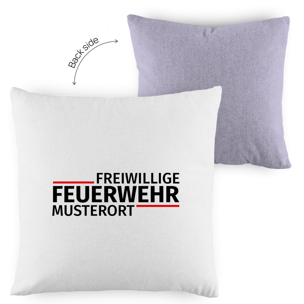 Kopfkissen zweifarbig - Modern Freiwillige Feuerwehr [Personalisierbar]
