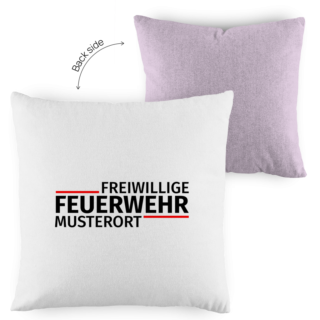 Kopfkissen zweifarbig - Modern Freiwillige Feuerwehr [Personalisierbar]