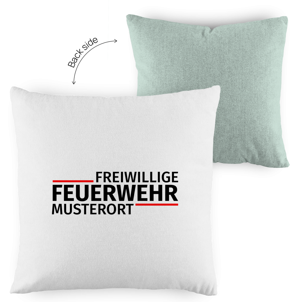 Kopfkissen zweifarbig - Modern Freiwillige Feuerwehr [Personalisierbar]