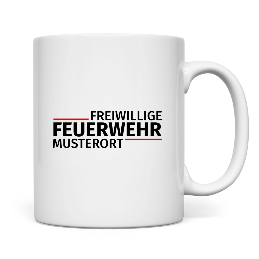 Tasse - Modern Freiwillige Feuerwehr [Personalisierbar]