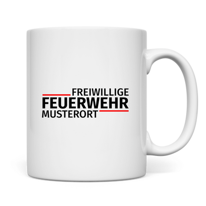 Tasse - Modern Freiwillige Feuerwehr [Personalisierbar]