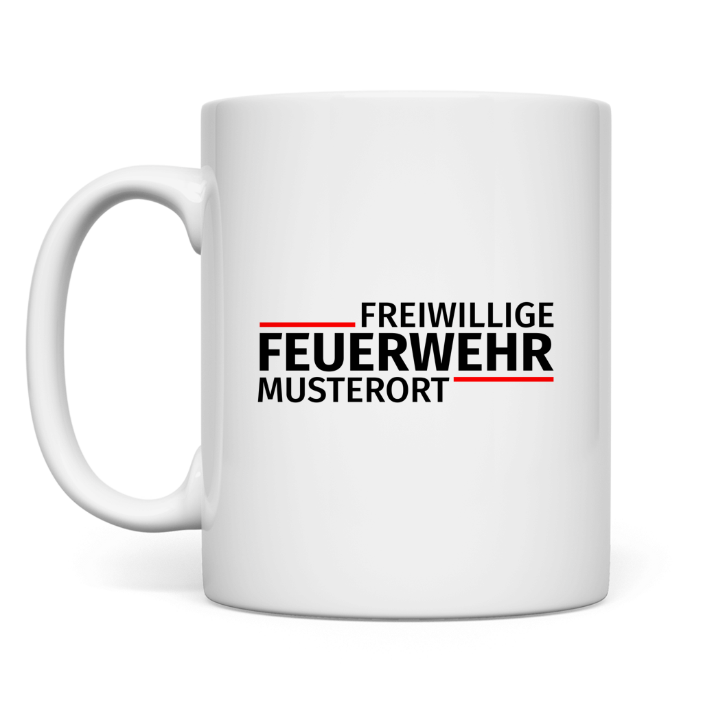 Tasse - Modern Freiwillige Feuerwehr [Personalisierbar]