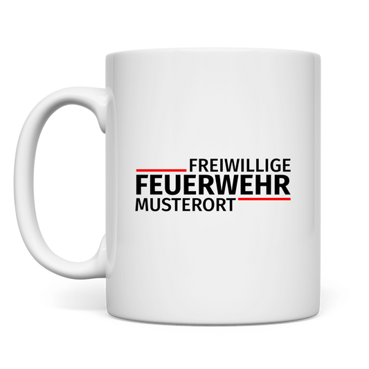 Tasse - Modern Freiwillige Feuerwehr [Personalisierbar]