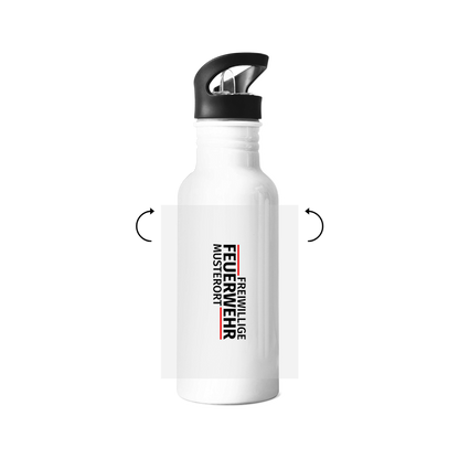 Edelstahl-Trinkflasche - Modern Freiwillige Feuerwehr [Personalisierbar]