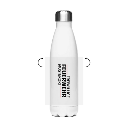 Edelstahl-Thermoflasche - Modern Freiwillige Feuerwehr [Personalisierbar]