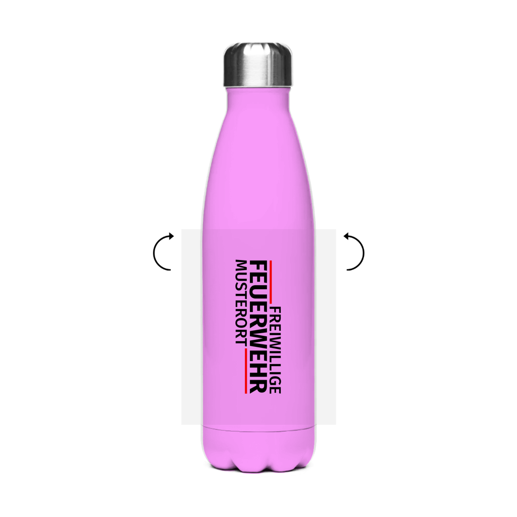 Edelstahl-Thermoflasche - Modern Freiwillige Feuerwehr [Personalisierbar]