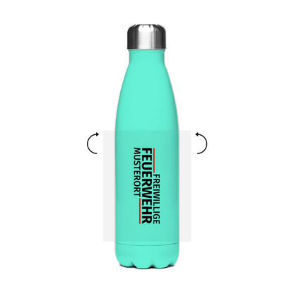 Edelstahl-Thermoflasche - Modern Freiwillige Feuerwehr [Personalisierbar]