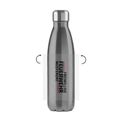 Edelstahl-Thermoflasche - Modern Freiwillige Feuerwehr [Personalisierbar]