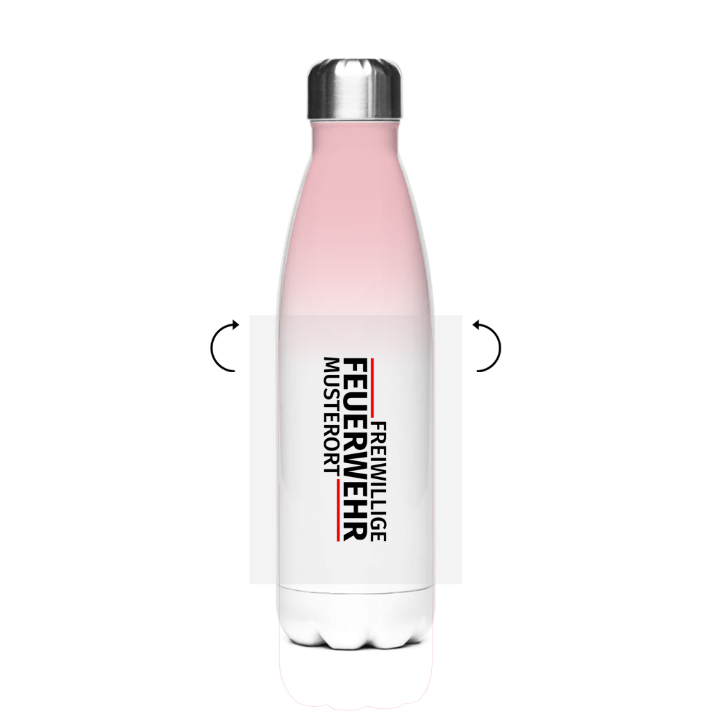 Edelstahl-Thermoflasche - Modern Freiwillige Feuerwehr [Personalisierbar]