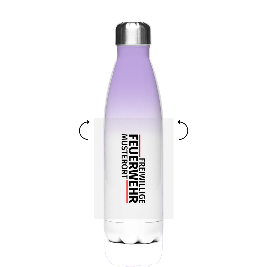 Edelstahl-Thermoflasche - Modern Freiwillige Feuerwehr [Personalisierbar]
