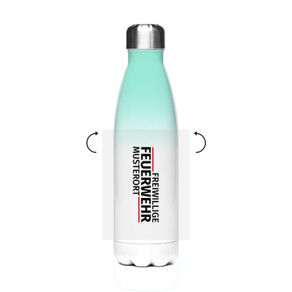 Edelstahl-Thermoflasche - Modern Freiwillige Feuerwehr [Personalisierbar]