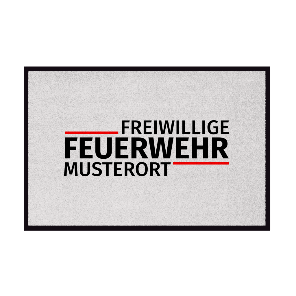 Fußmatte - Modern Freiwillige Feuerwehr [Personalisierbar]