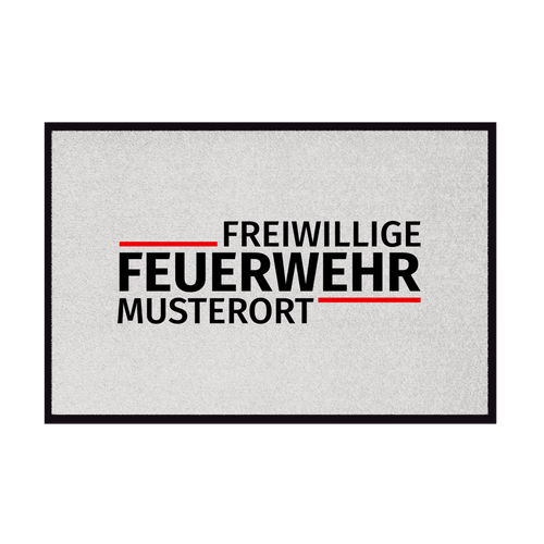 Fußmatte - Modern Freiwillige Feuerwehr [Personalisierbar]