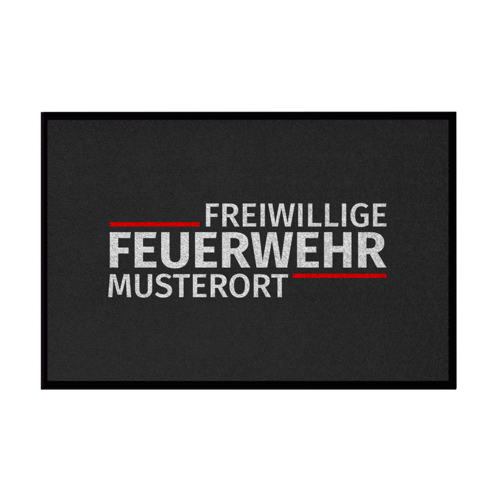 Fußmatte - Modern Freiwillige Feuerwehr [Personalisierbar]