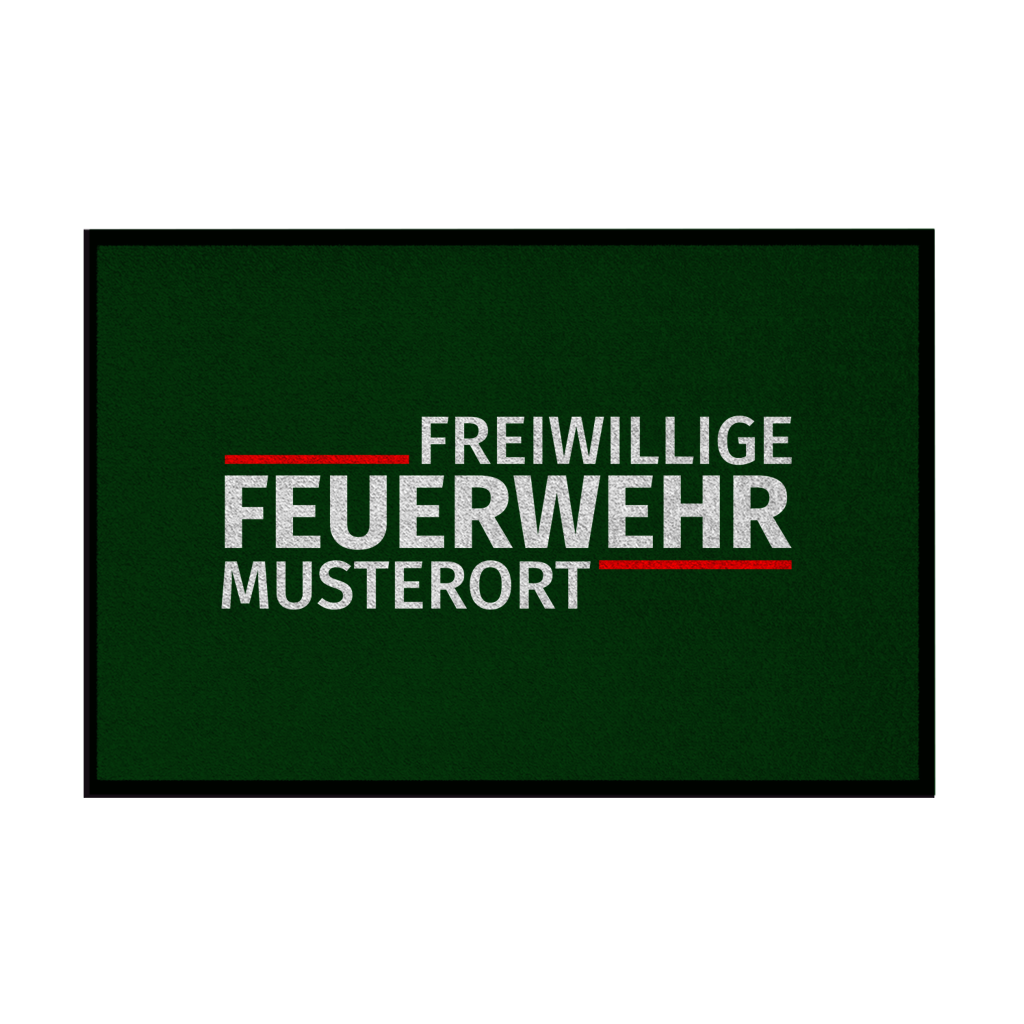Fußmatte - Modern Freiwillige Feuerwehr [Personalisierbar]
