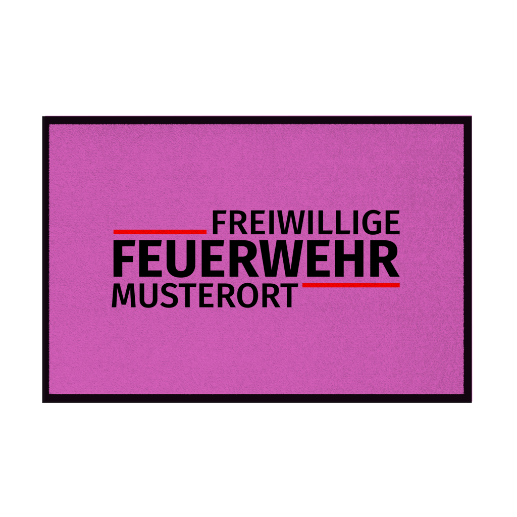 Fußmatte - Modern Freiwillige Feuerwehr [Personalisierbar]