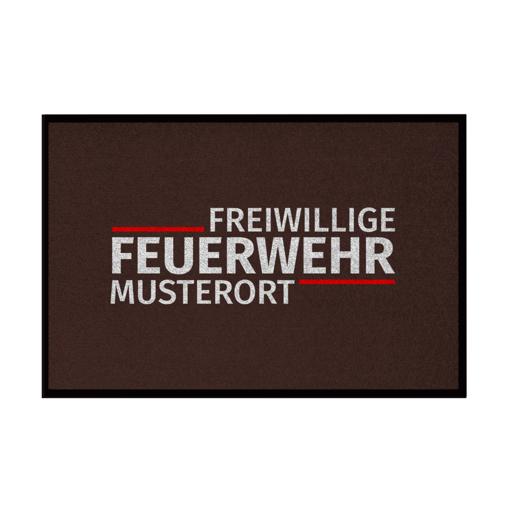 Fußmatte - Modern Freiwillige Feuerwehr [Personalisierbar]