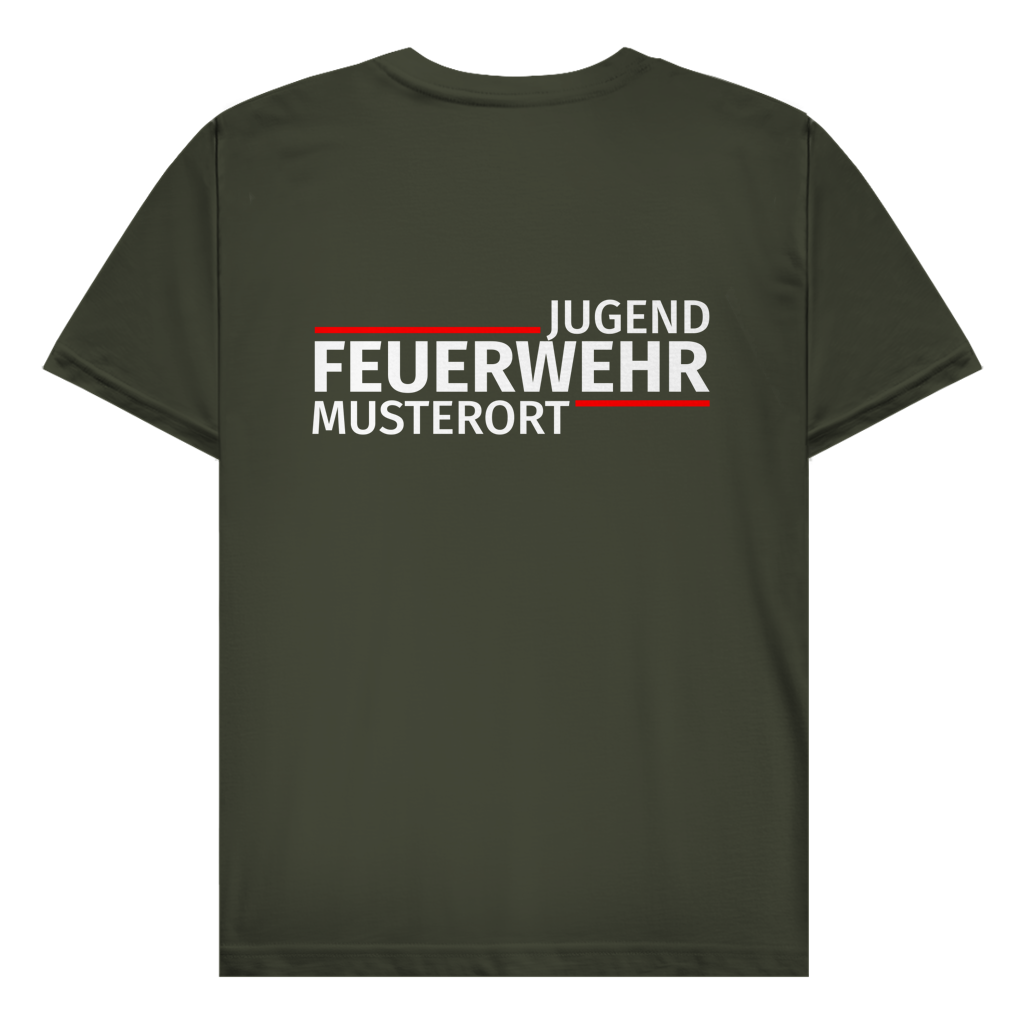 Herren T-Shirt - Modern Jugendfeuerwehr [Personalisierbar]