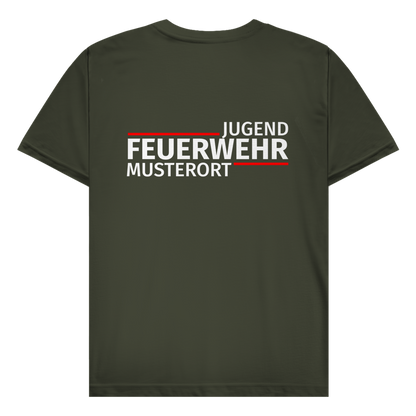 Herren T-Shirt - Modern Jugendfeuerwehr [Personalisierbar]