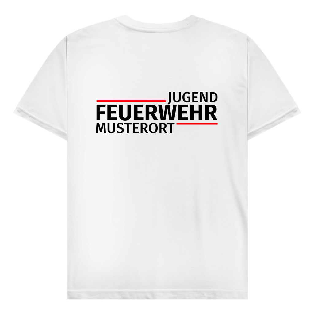 Herren T-Shirt - Modern Jugendfeuerwehr [Personalisierbar]